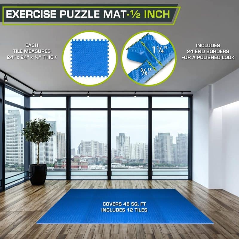 ProsourceFit Puzzle Exercise Mat - Image 14