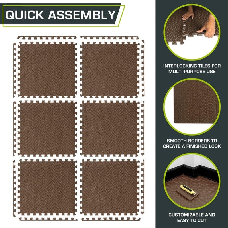 ProsourceFit Puzzle Exercise Mat - Image 24