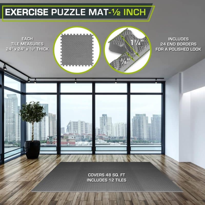 ProsourceFit Puzzle Exercise Mat - Image 26