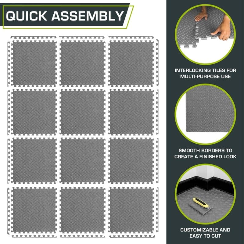ProsourceFit Puzzle Exercise Mat - Image 30