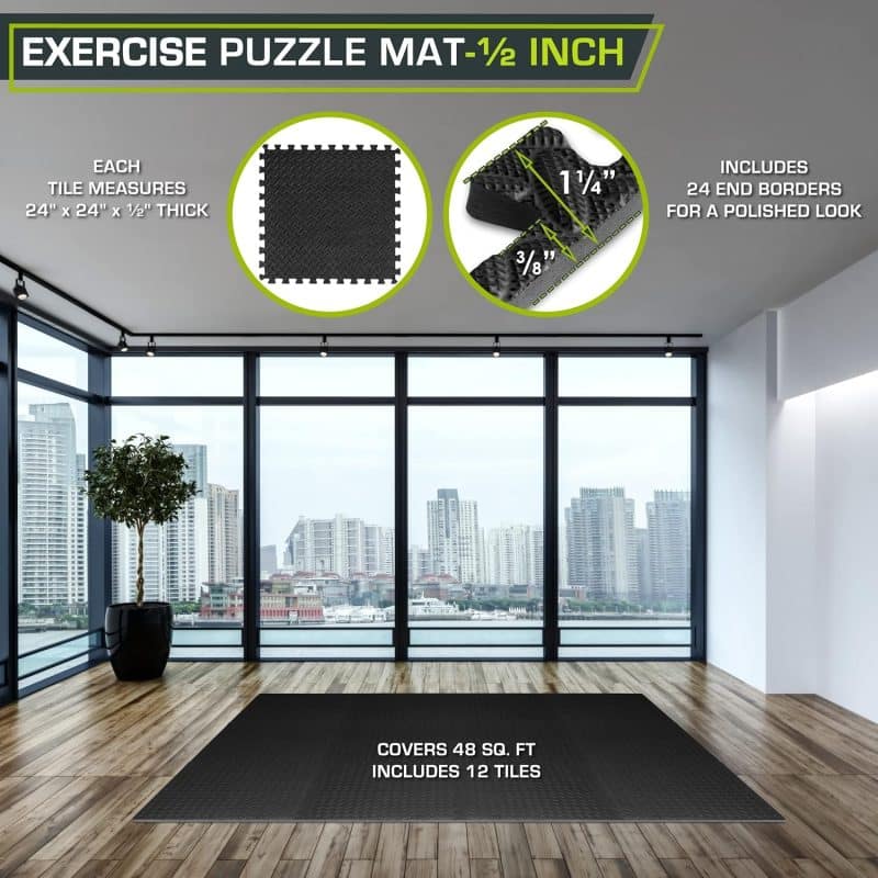 ProsourceFit Puzzle Exercise Mat - Image 38