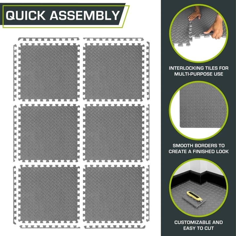 ProsourceFit Puzzle Exercise Mat - Image 60