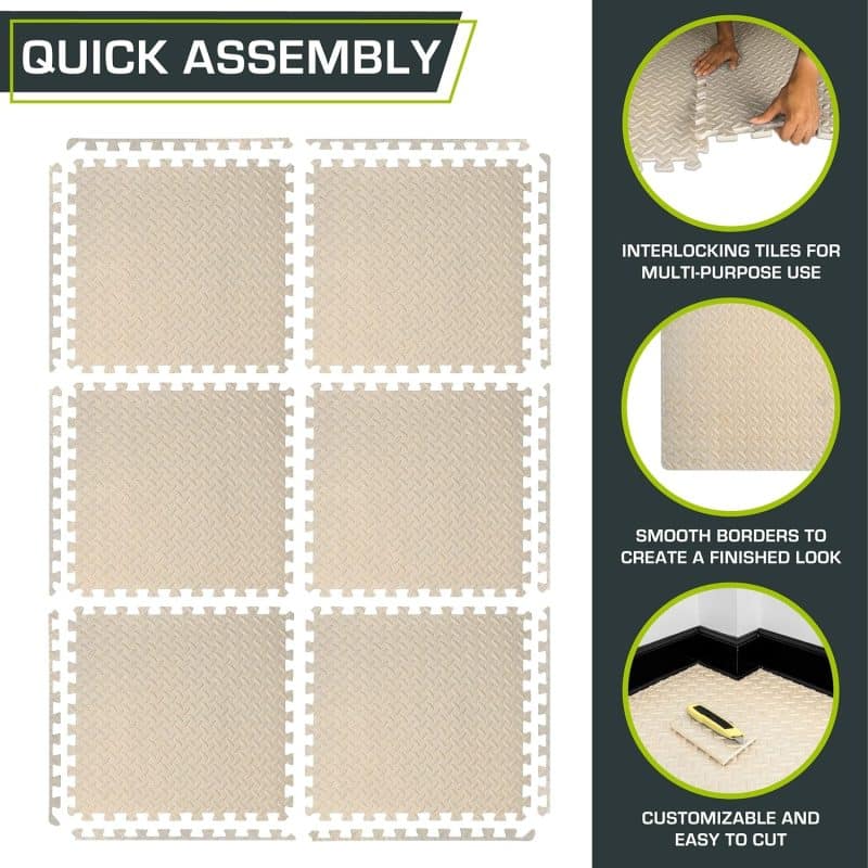 ProsourceFit Puzzle Exercise Mat - Image 67