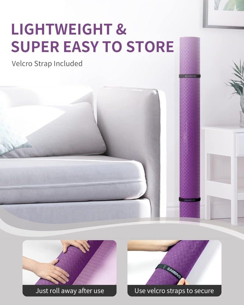 CAMBIVO Large Yoga Mat - Image 29