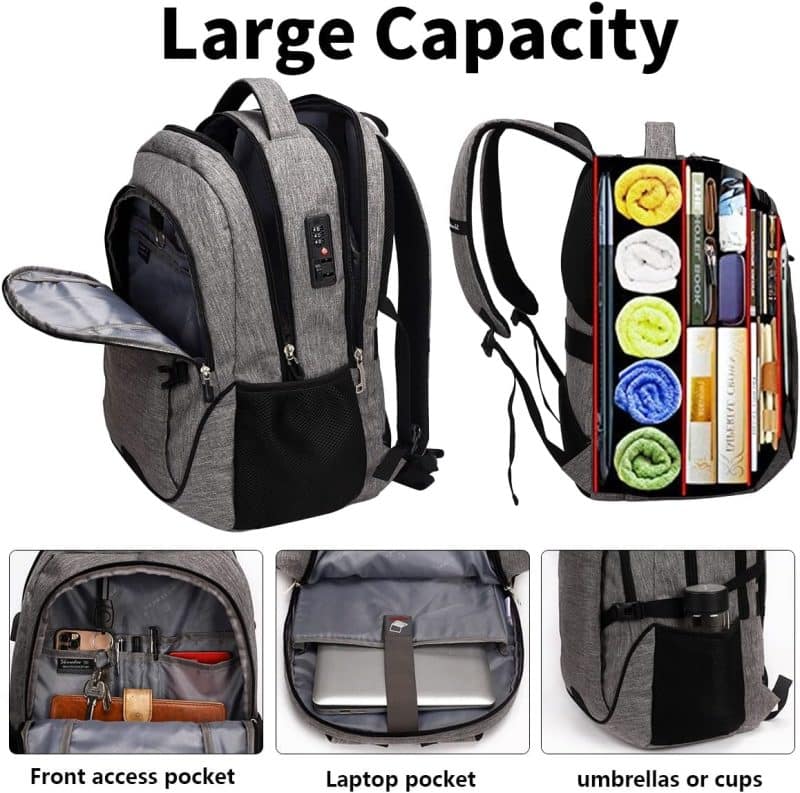 SHRRADOO Travel Laptop Backpack - Image 5