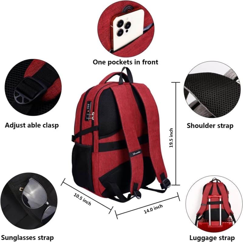 SHRRADOO Travel Laptop Backpack - Image 18