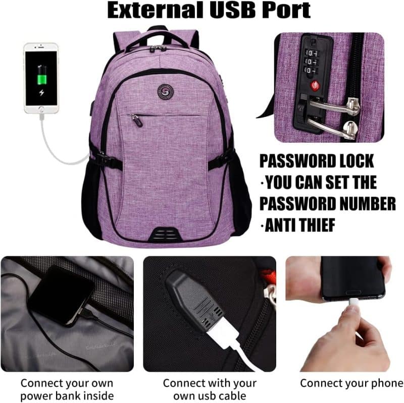 SHRRADOO Travel Laptop Backpack - Image 23