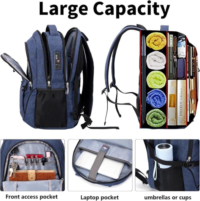 SHRRADOO Travel Laptop Backpack - Image 36