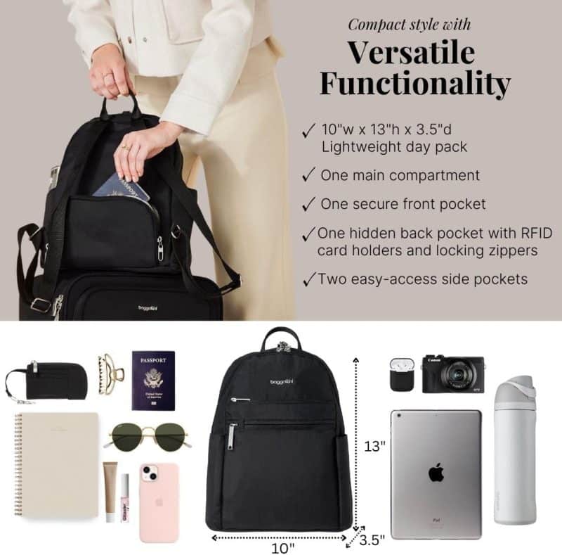 baggallini Securtex® Travel Anti-theft Backpack - Image 4