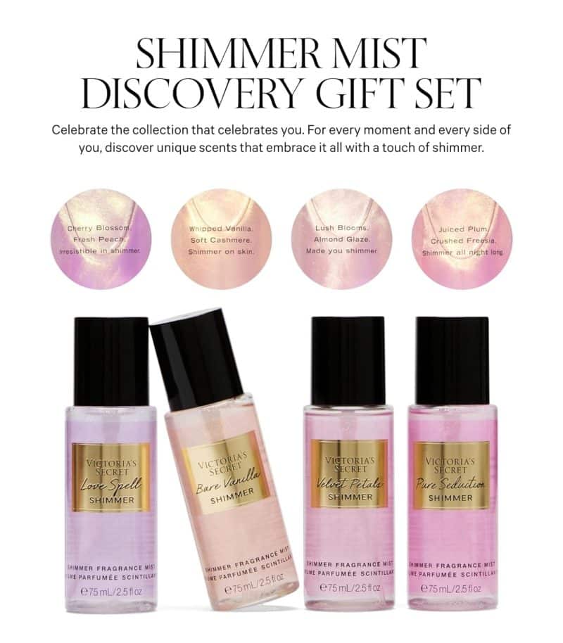 Victoria's Secret Fragrance Mist Collection 4 Piece Mini Mist Gift Set - Image 12