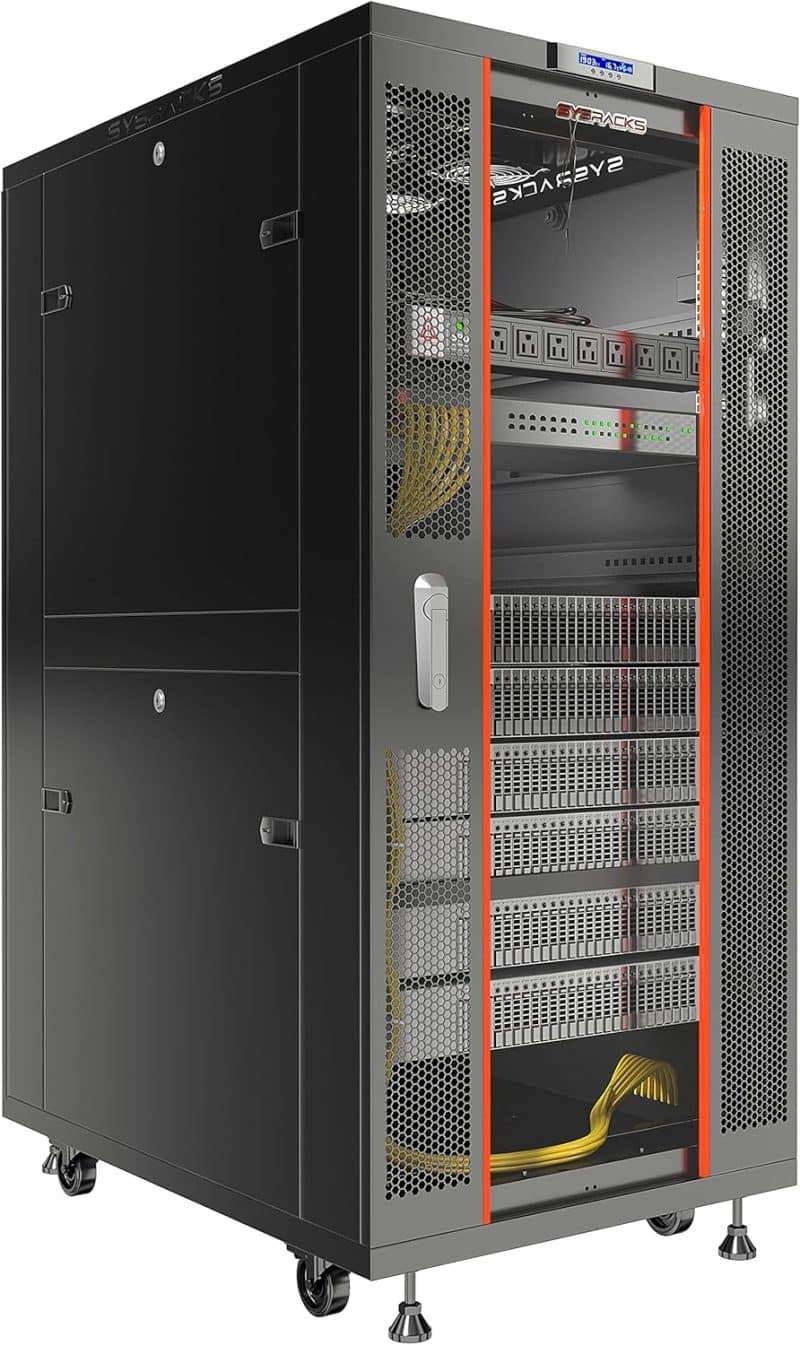 Sysracks Server Rack Network Enclosure on Wheels - Image 25