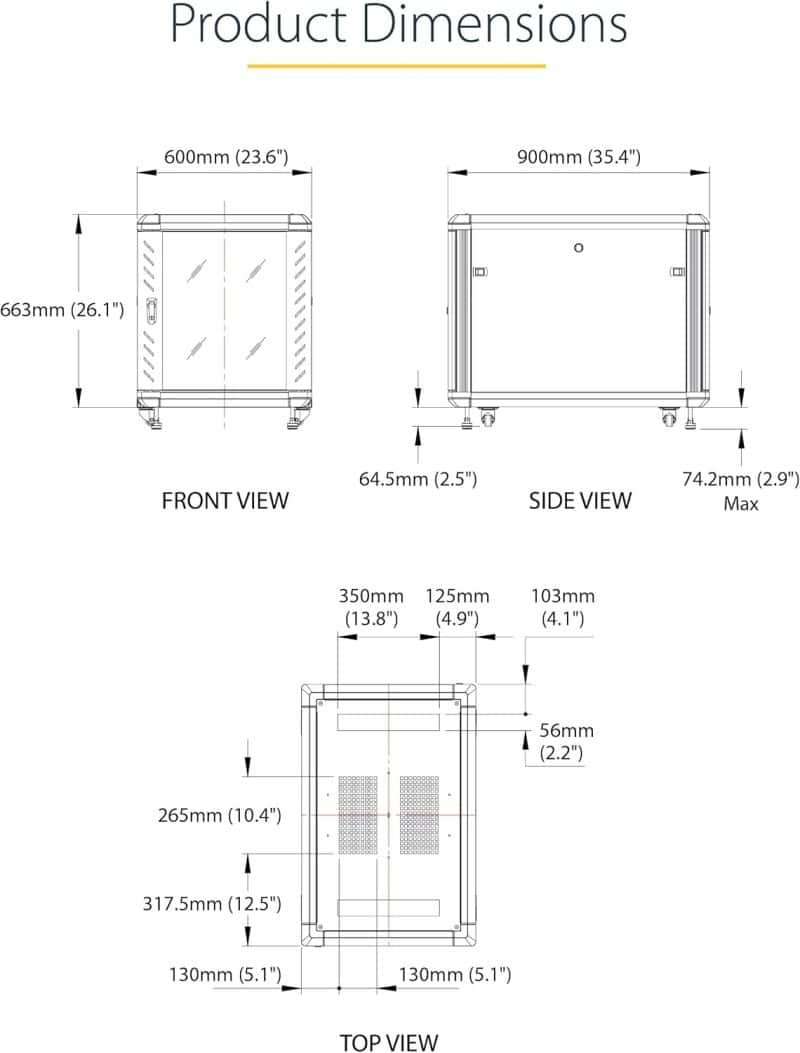 StarTech.com 4-Post Server Rack Cabinet - Image 38
