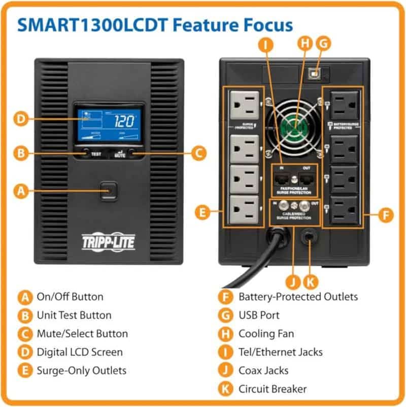 Tripp Lite SMARTLCDXL Smart UPS Back Up - Image 11