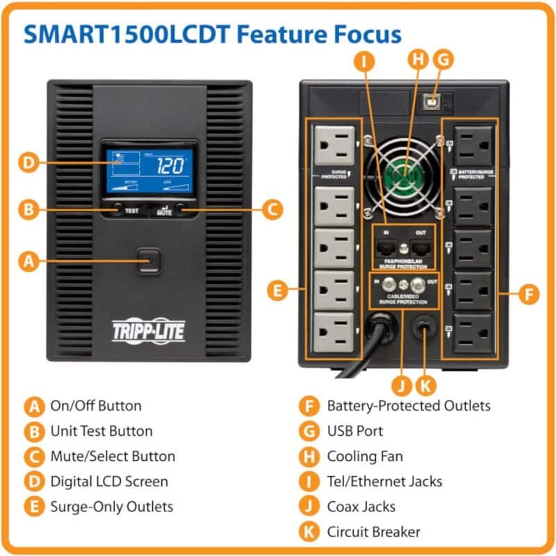 Tripp Lite SMARTLCDXL Smart UPS Back Up - Image 26