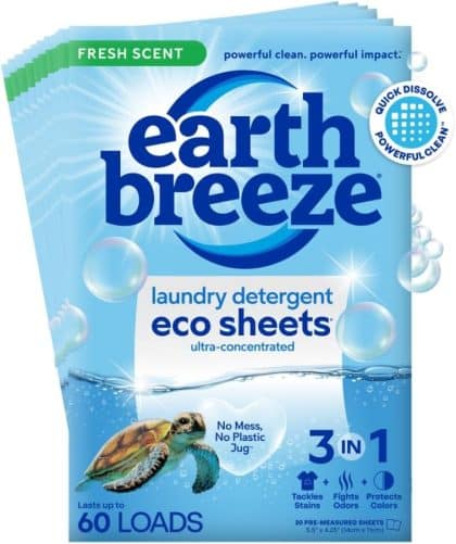 Earth Breeze Laundry Detergent Sheets