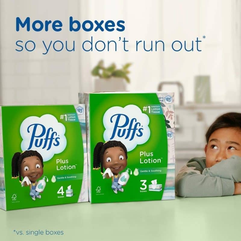Puffs Plus Lotion Facial Tissues - Image 7