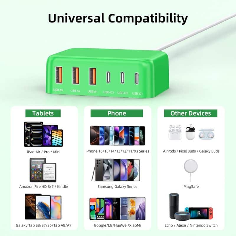 BOVICAS 6-in-1 Fast USB-C Charging Station - Image 10
