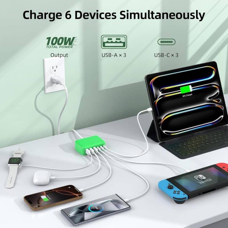 BOVICAS 6-in-1 Fast USB-C Charging Station - Image 11