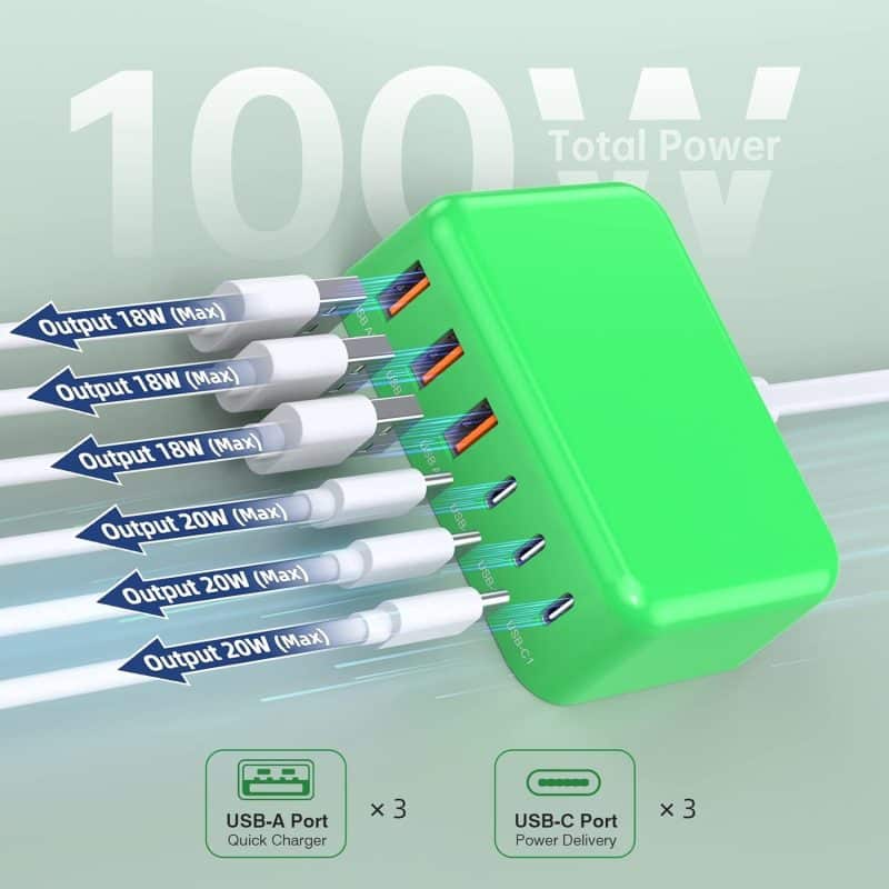 BOVICAS 6-in-1 Fast USB-C Charging Station - Image 15