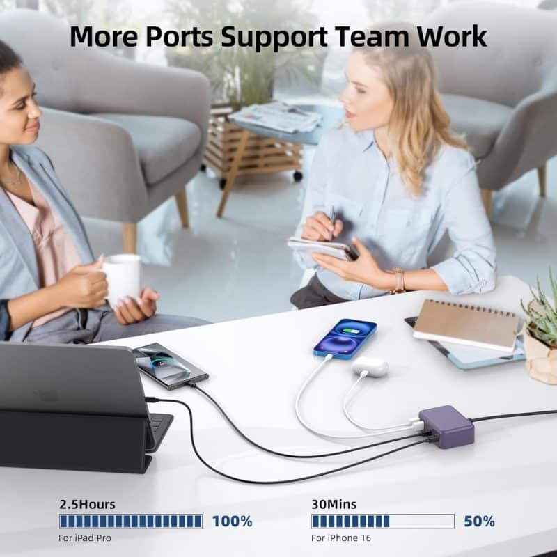 BOVICAS 6-in-1 Fast USB-C Charging Station - Image 24