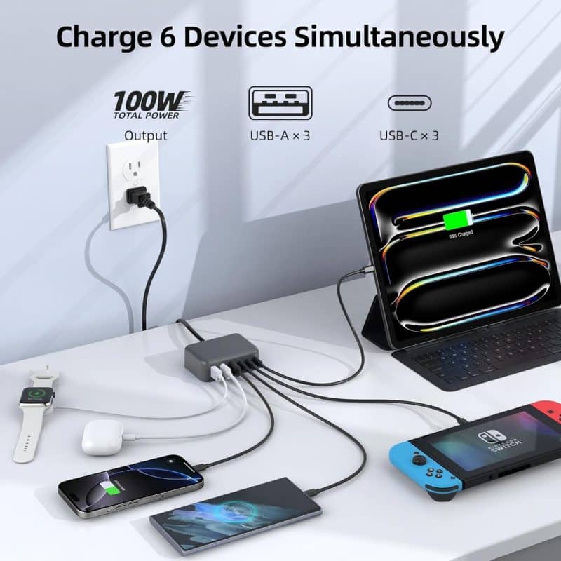 BOVICAS 6-in-1 Fast USB-C Charging Station - Image 27