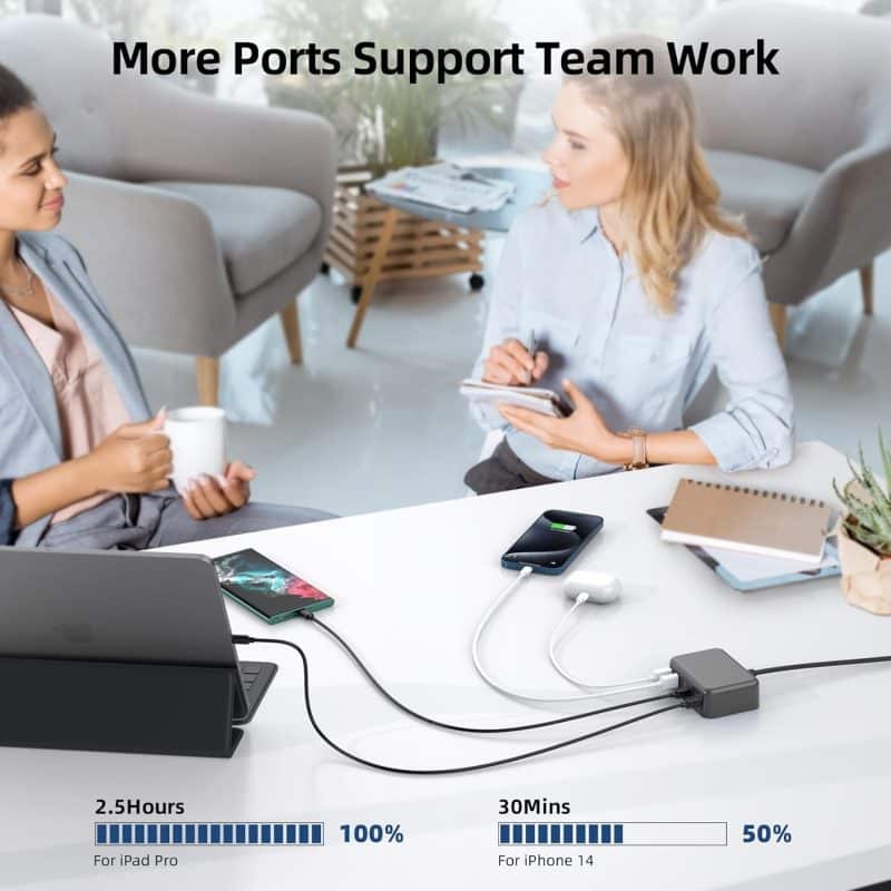 BOVICAS 6-in-1 Fast USB-C Charging Station - Image 32