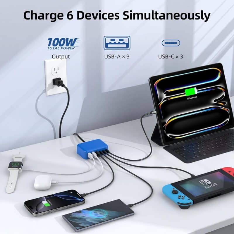BOVICAS 6-in-1 Fast USB-C Charging Station - Image 35