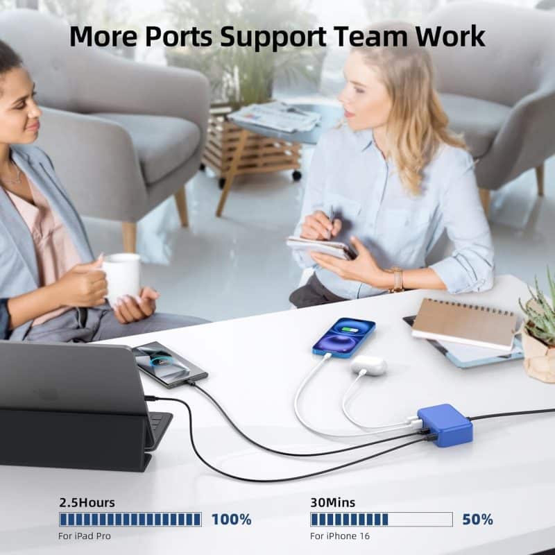 BOVICAS 6-in-1 Fast USB-C Charging Station - Image 40