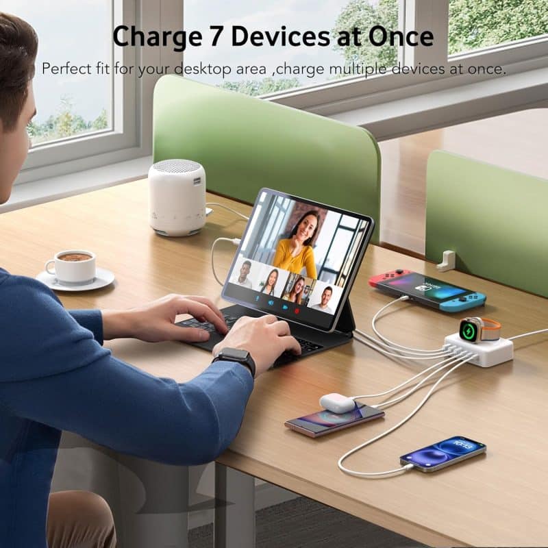 BOVICAS 6-in-1 Fast USB-C Charging Station - Image 43