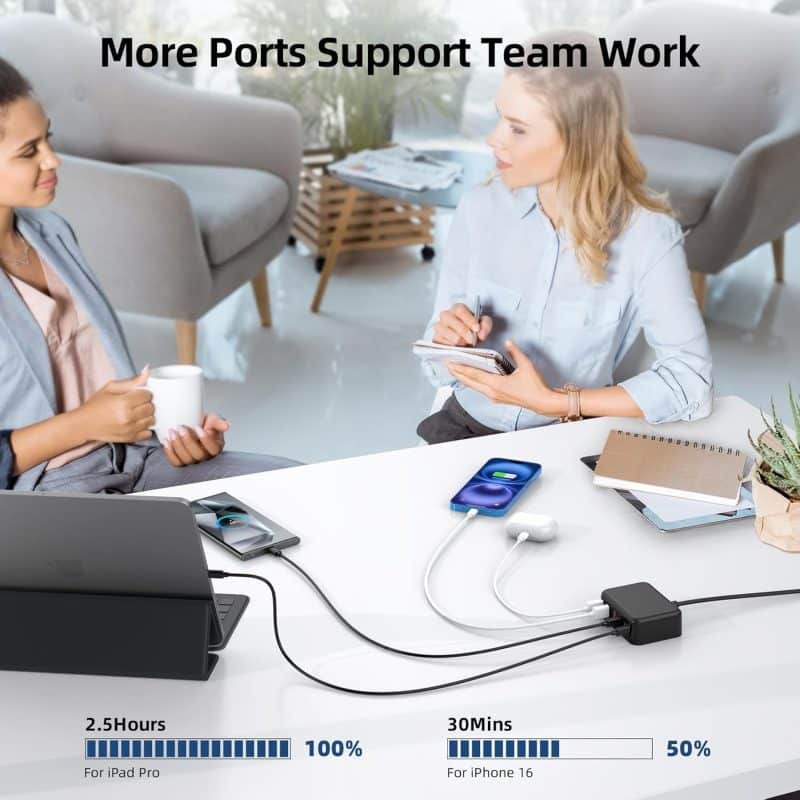 BOVICAS 6-in-1 Fast USB-C Charging Station - Image 55