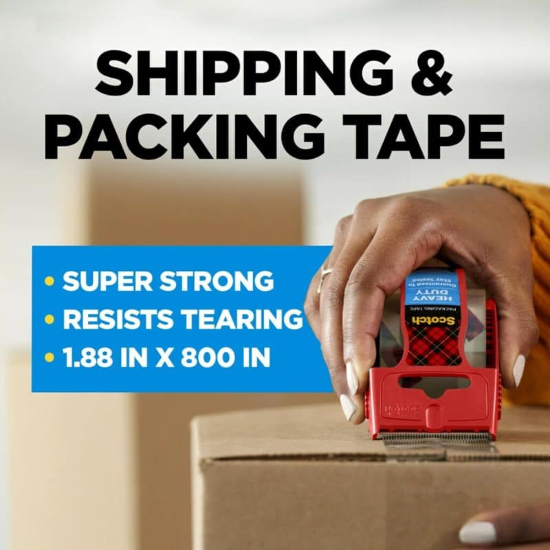 Scotch Heavy Duty Shipping Packing Tape - Image 3
