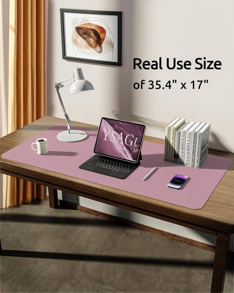 YSAGi Leather Desk Pad Protector - Image 6