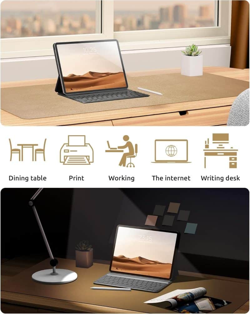 YSAGi Leather Desk Pad Protector - Image 25
