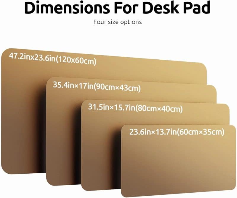 YSAGi Leather Desk Pad Protector - Image 27