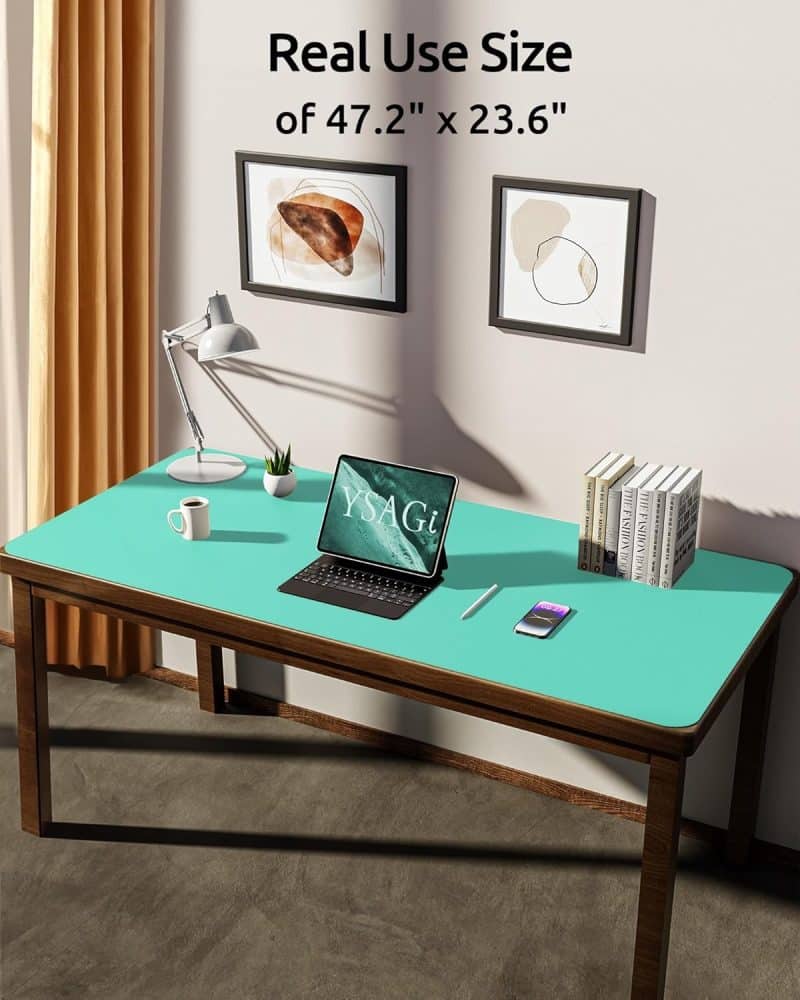 YSAGi Leather Desk Pad Protector - Image 30