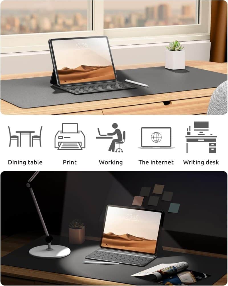 YSAGi Leather Desk Pad Protector - Image 38
