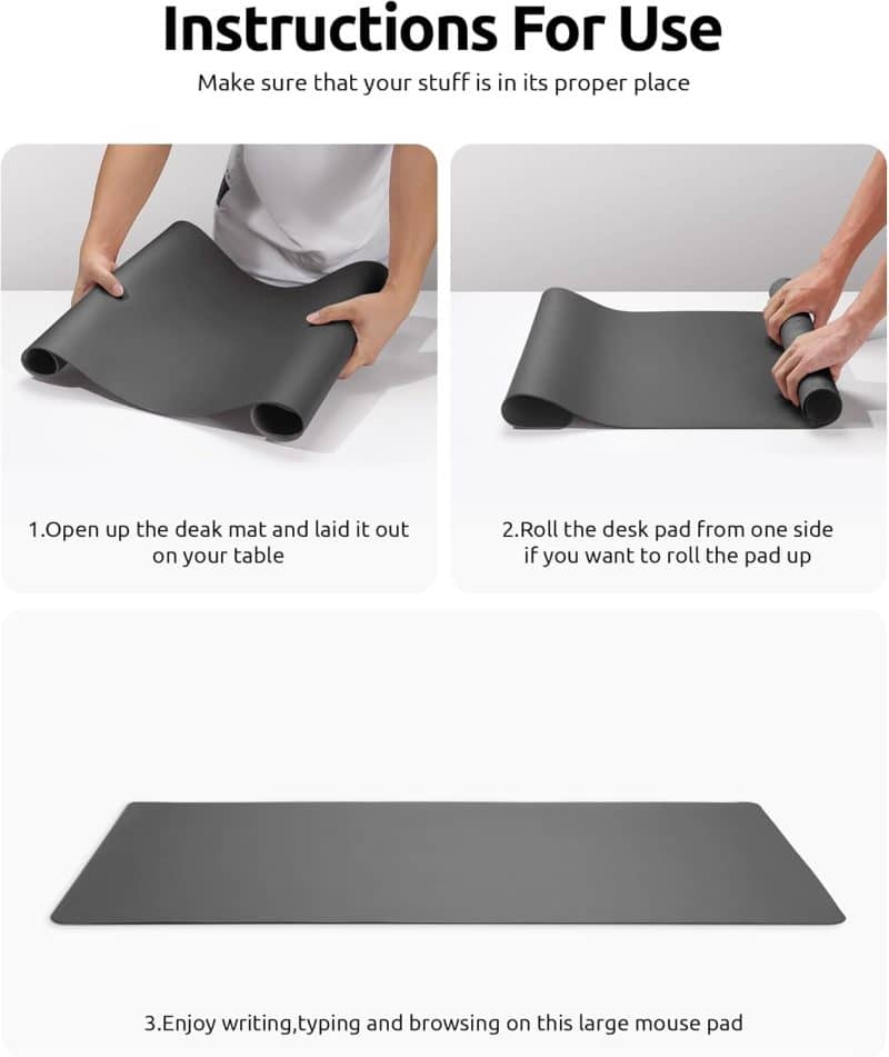 YSAGi Leather Desk Pad Protector - Image 40