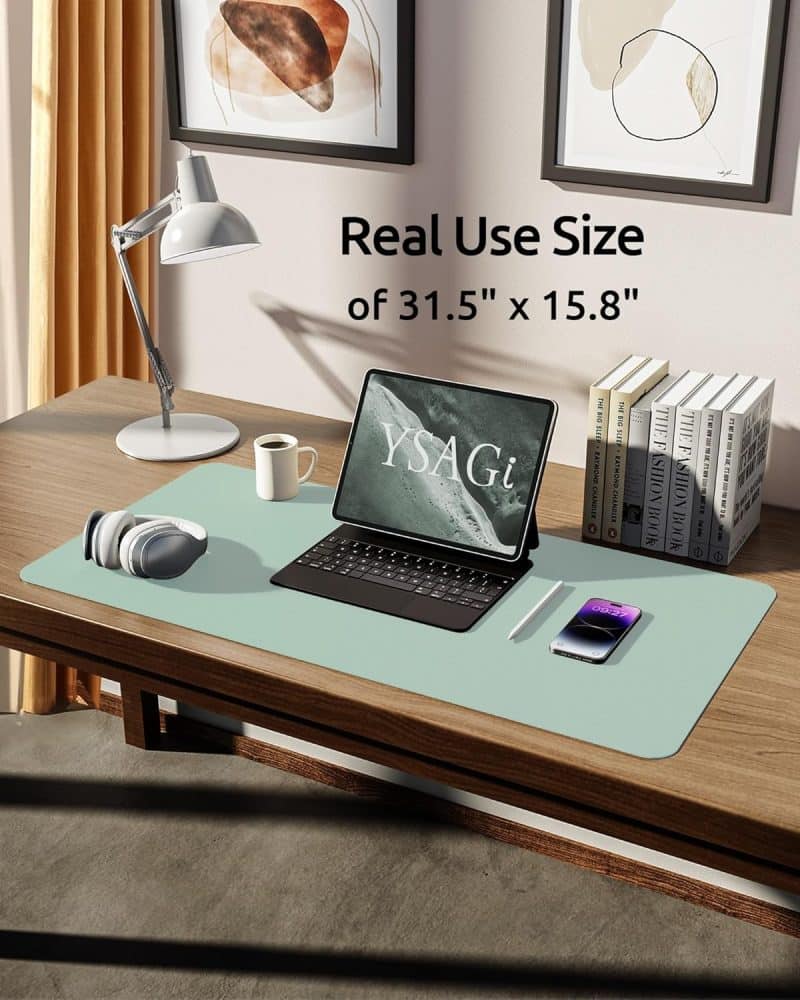 YSAGi Leather Desk Pad Protector - Image 49