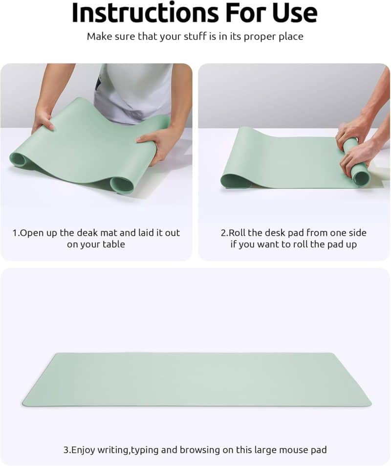 YSAGi Leather Desk Pad Protector - Image 53