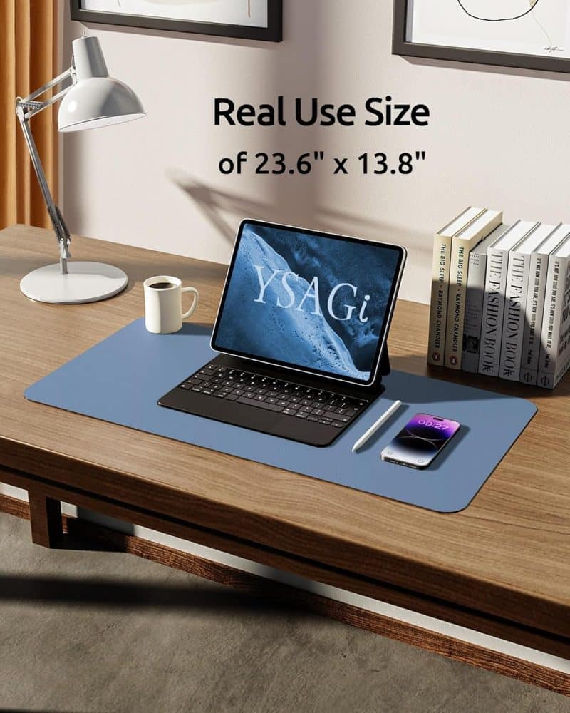 YSAGi Leather Desk Pad Protector - Image 58
