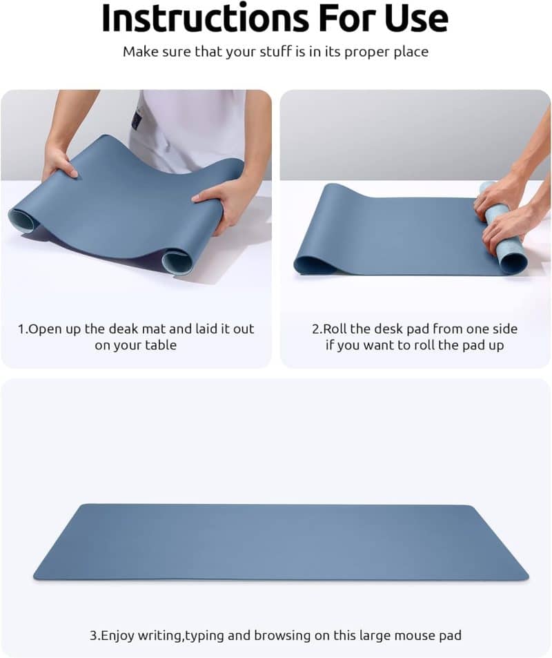 YSAGi Leather Desk Pad Protector - Image 62