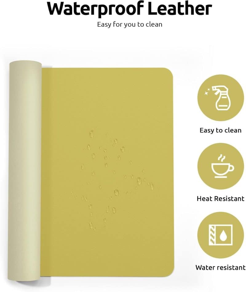 YSAGi Leather Desk Pad Protector - Image 70