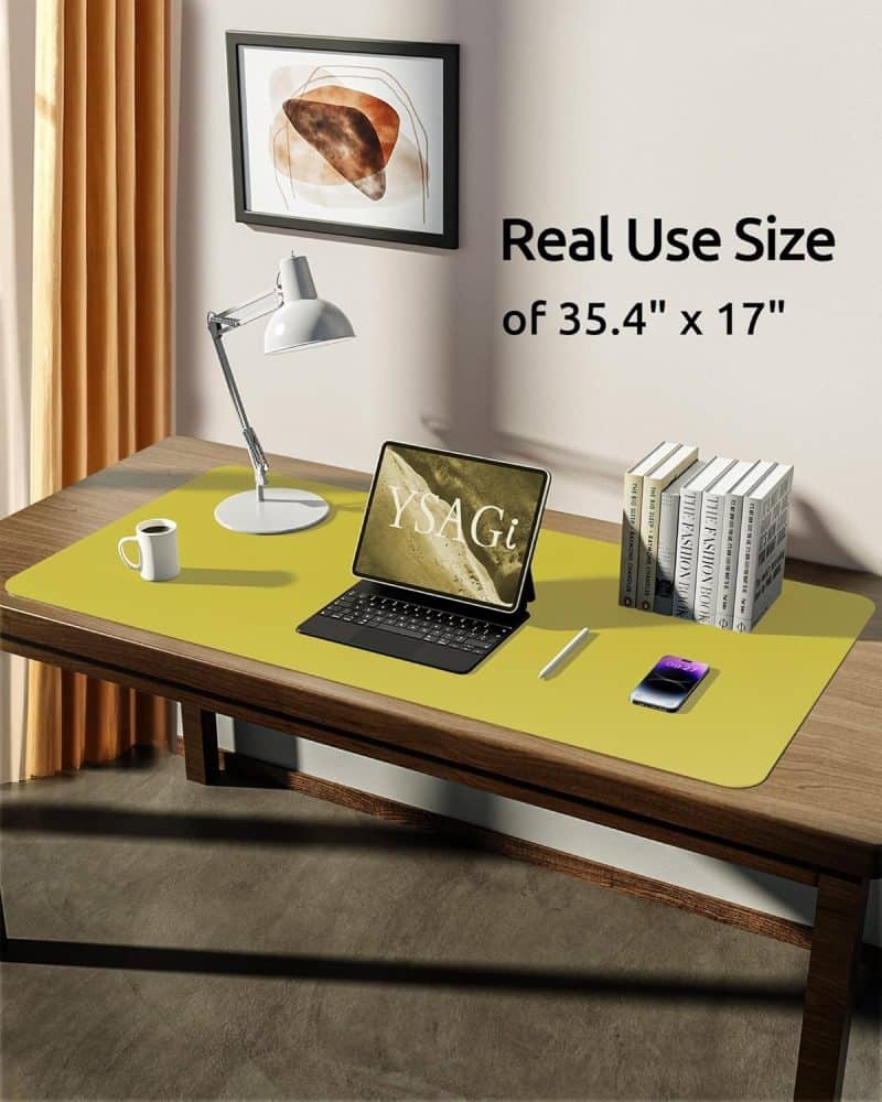 YSAGi Leather Desk Pad Protector - Image 71