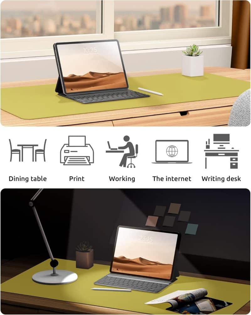 YSAGi Leather Desk Pad Protector - Image 72
