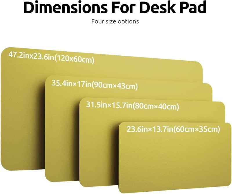 YSAGi Leather Desk Pad Protector - Image 74