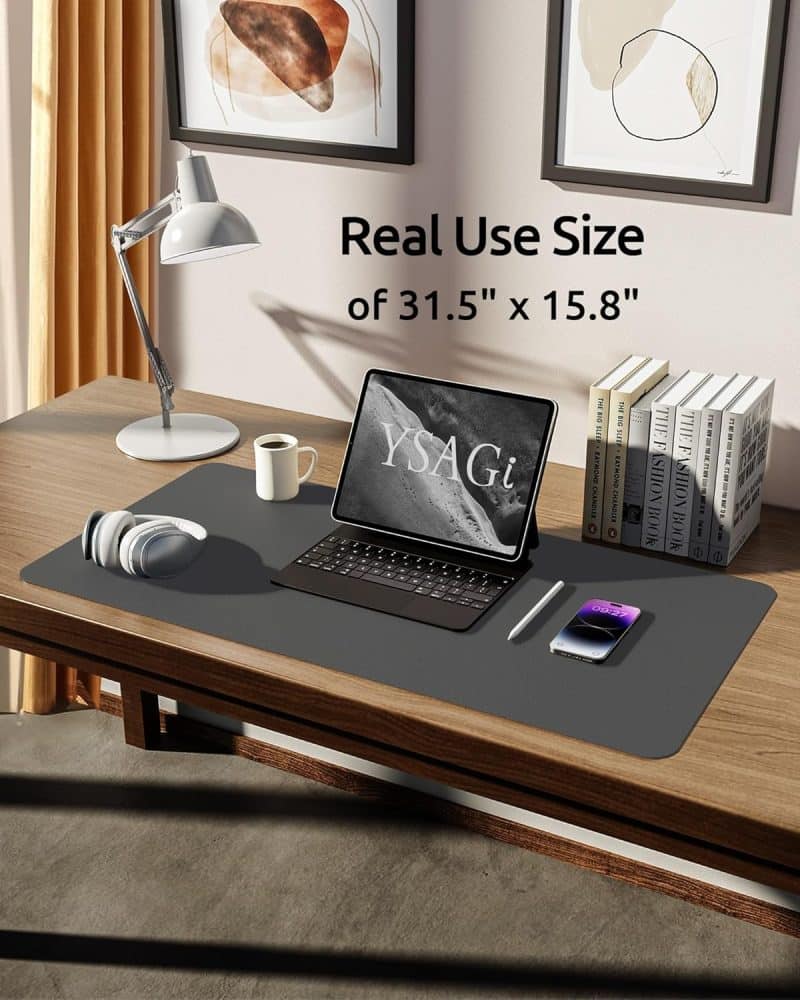 YSAGi Leather Desk Pad Protector - Image 84