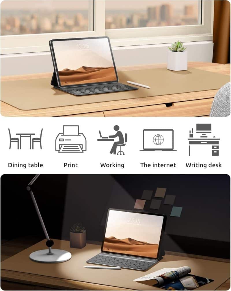 YSAGi Leather Desk Pad Protector - Image 90