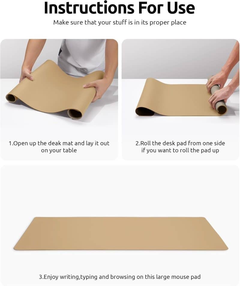 YSAGi Leather Desk Pad Protector - Image 93
