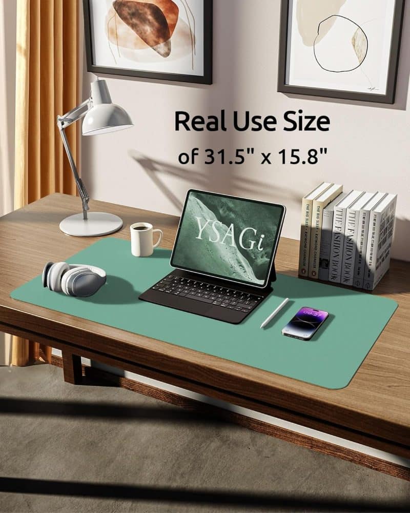 YSAGi Leather Desk Pad Protector - Image 98