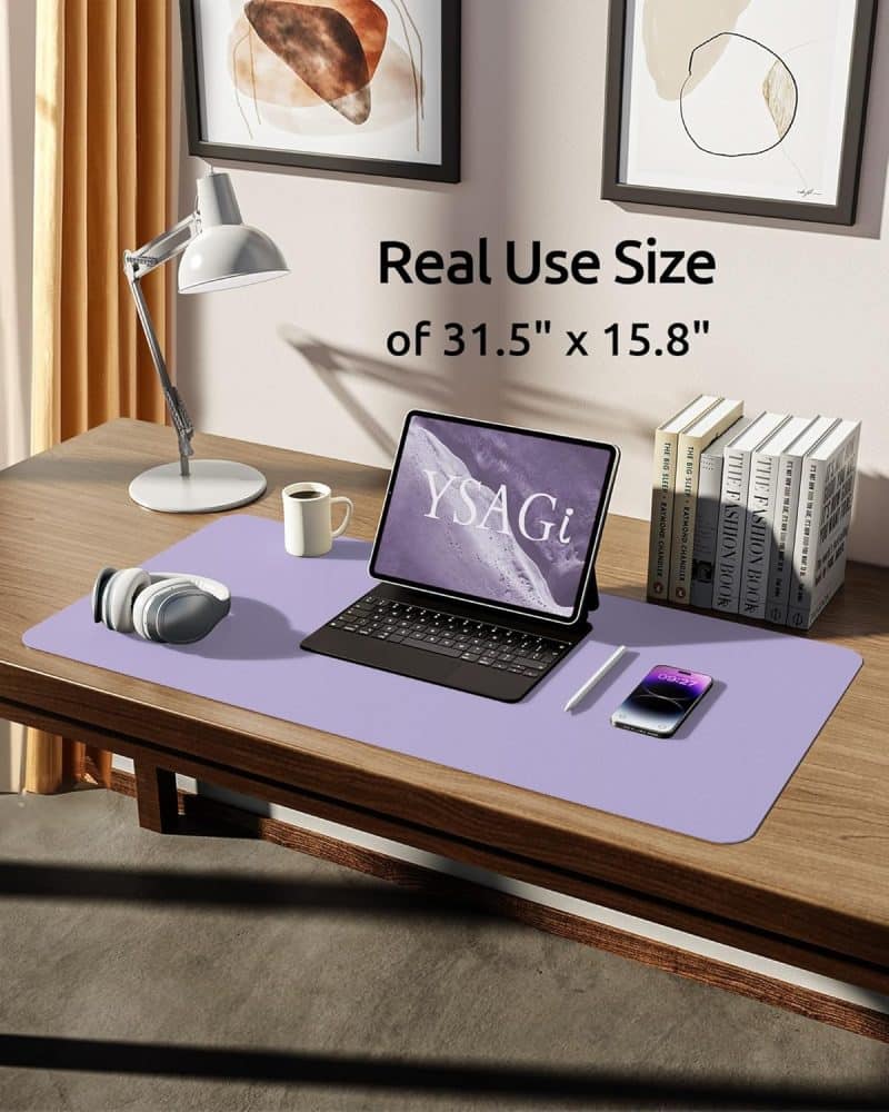 YSAGi Leather Desk Pad Protector - Image 108